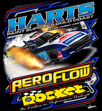 Load image into Gallery viewer, Aeroflow/ Harts Nitro Funnycar - Blue - Tee Shirt
