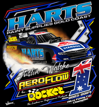 Load image into Gallery viewer, Aeroflow - Justin Walshe - 2023/24 Nitro Funny Car Champion - Two Position Print Tee Shirt
