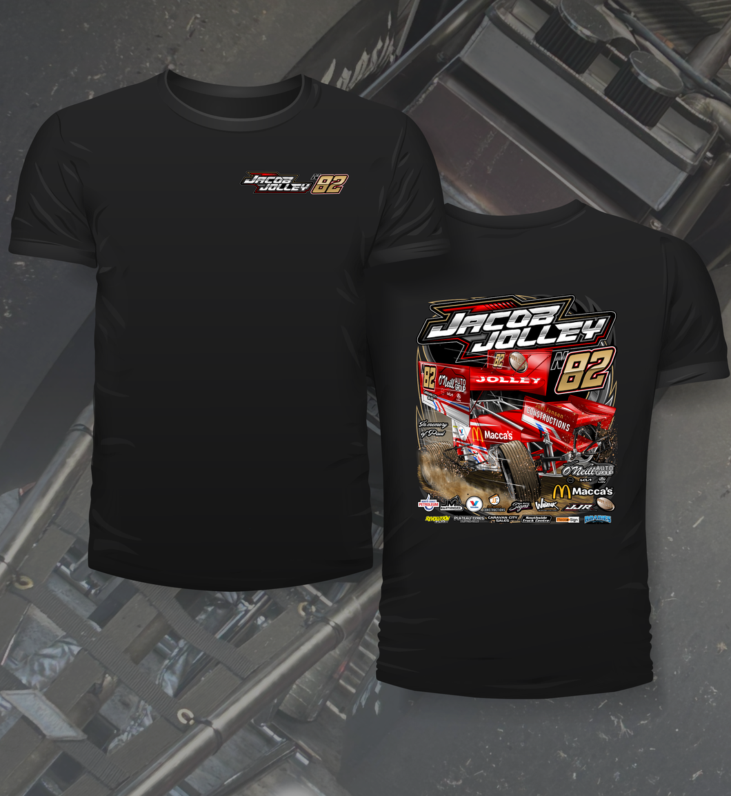 Jacob Jolley - LS Sprintcar - Two Position Print Tee Shirt