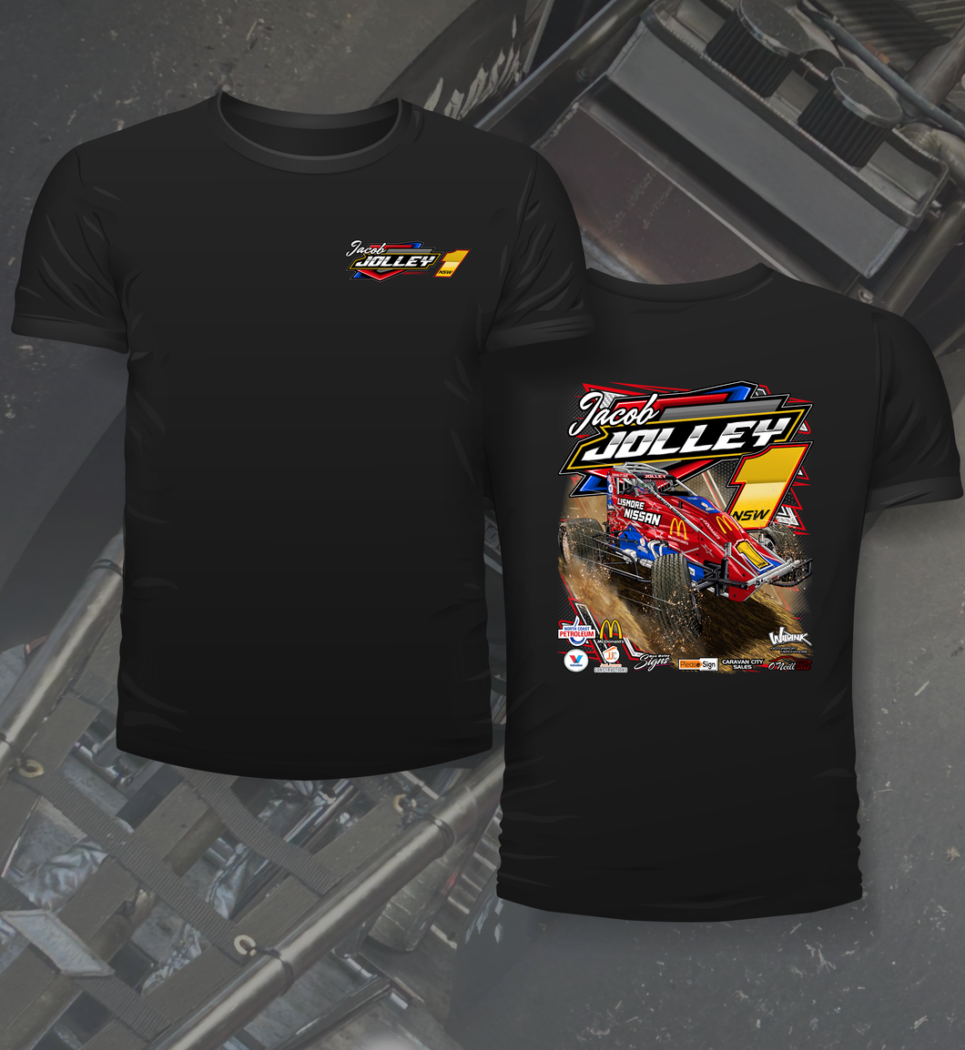 Jacob Jolley Racing 2024 Design - Two Position Print Tee Shirt