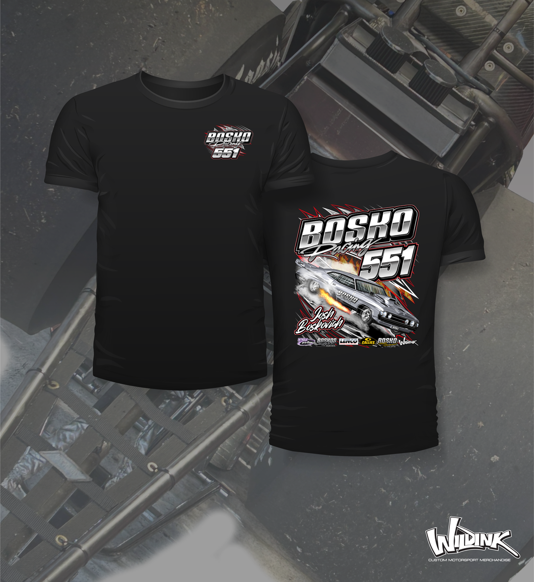 Bosko Racing - Josh Boskovich - Two Position Print Tee Shirt