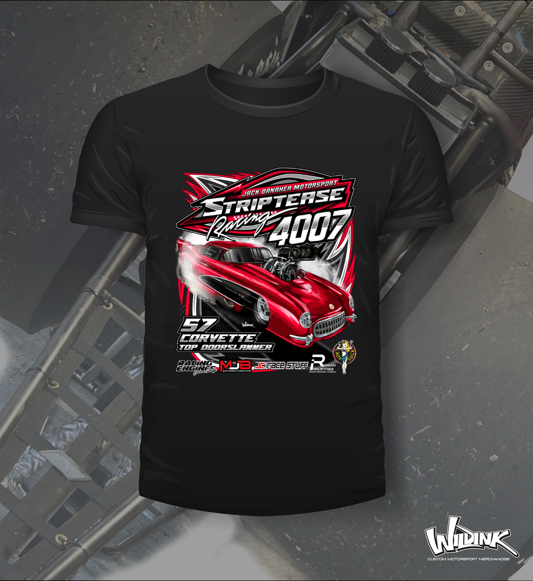 Jack Danaher Motorsport - Striptease Racing - Top Door Slammer - Tee Shirt