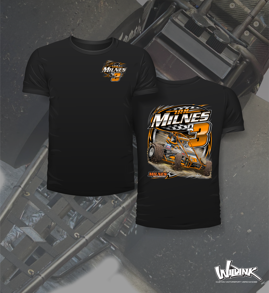 Milnes Motorsport - Two Position Print Tee Shirt